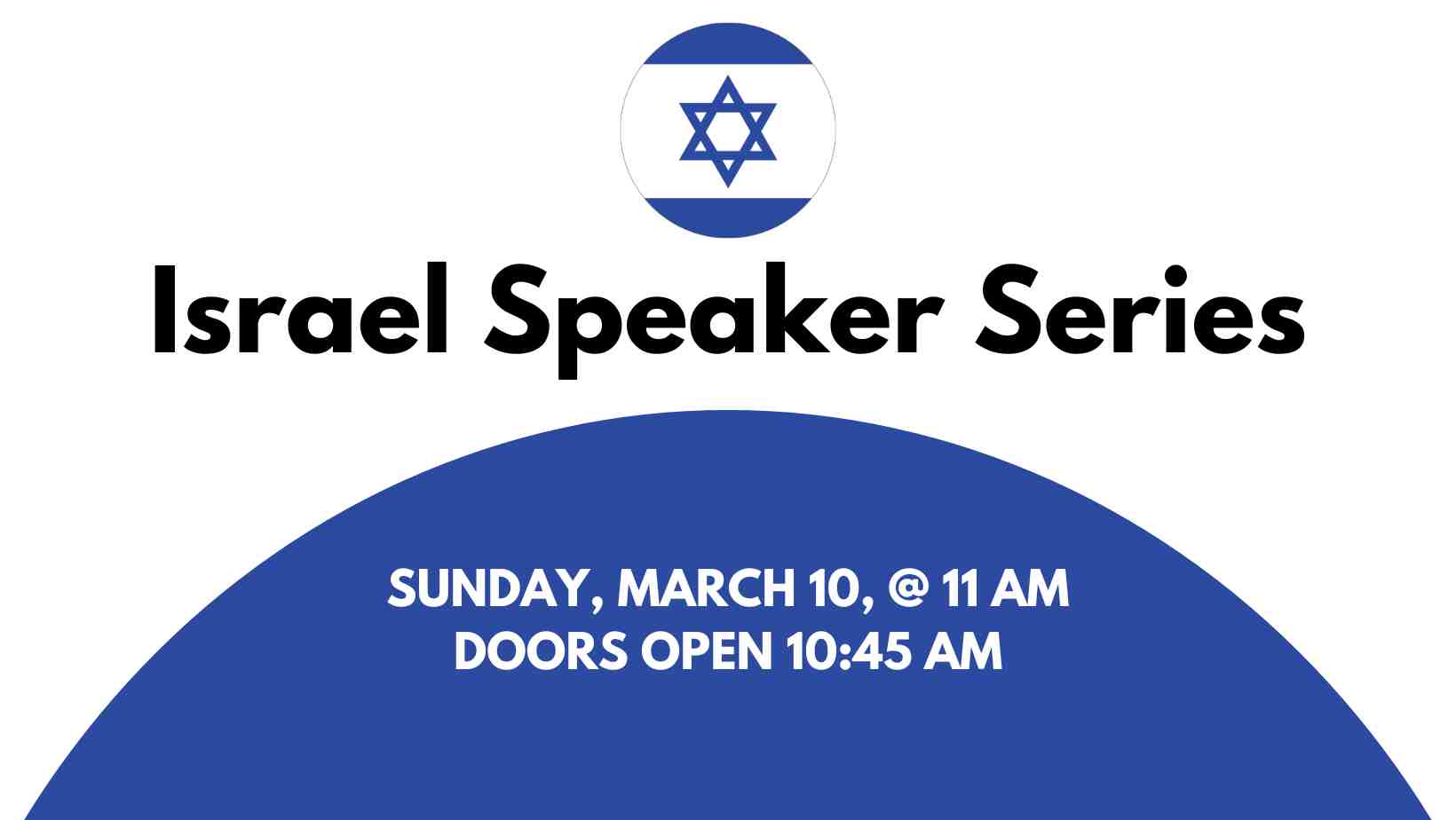March Israel Speaker Series